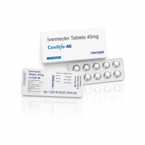 Covilife-40 Ivermectin Tablets 40mg with blister packs, 100 tablets