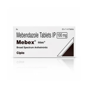 Mebex Mebendazole Tablets IP 100mg - 42 tablets
